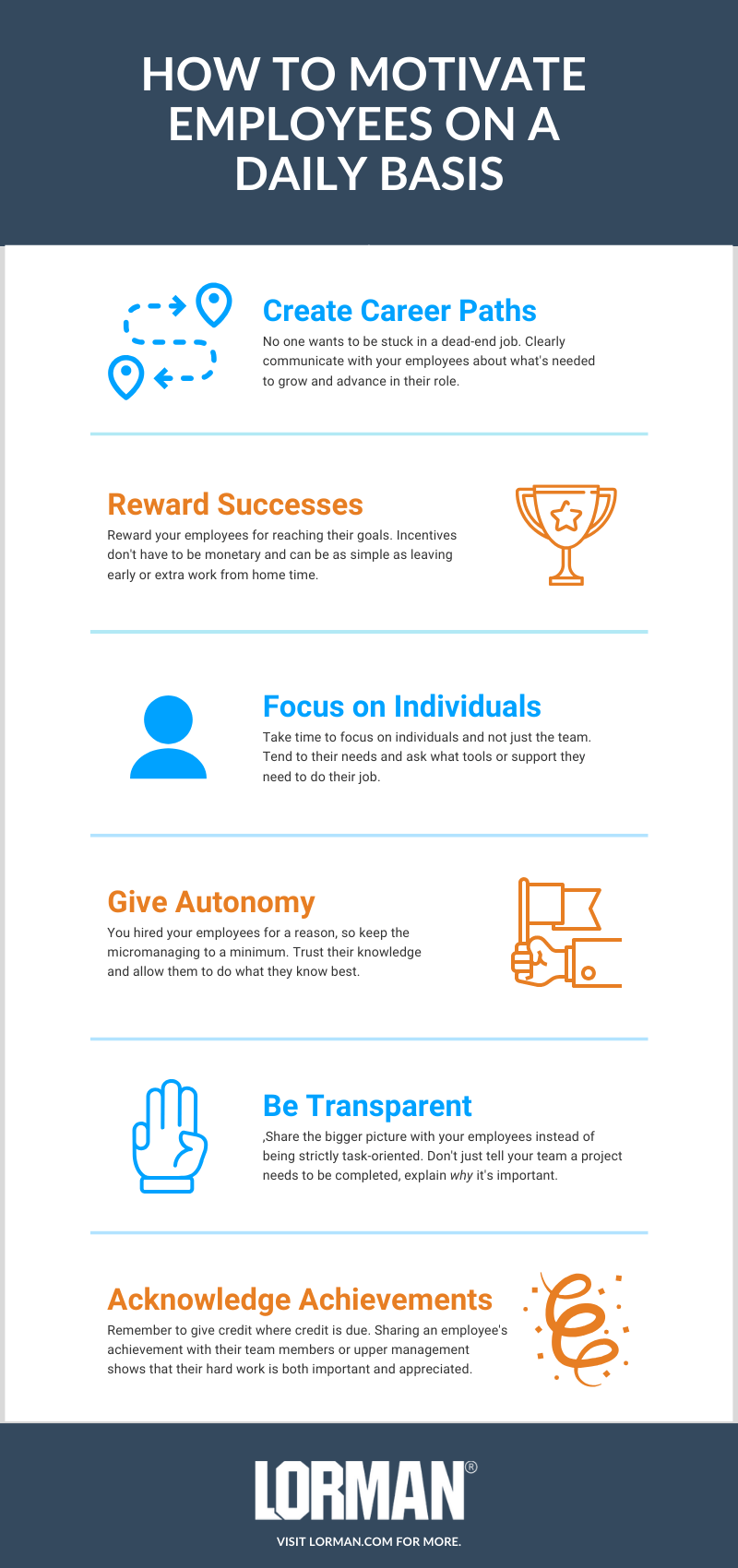 How to Motivate Employees in 6 Simple Steps [Infographic]